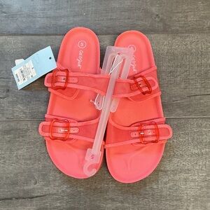 Cat & Jack Bright Pink Double Strap Sandals